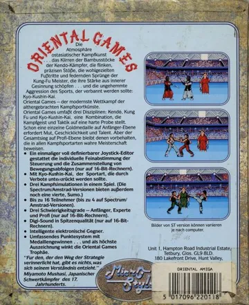 Oriental Games box cover back